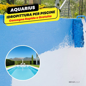 Idropittura acrilica specifica per piscine in cemento aquarius *** tinta celeste, contenuto litri 5, confezione 1