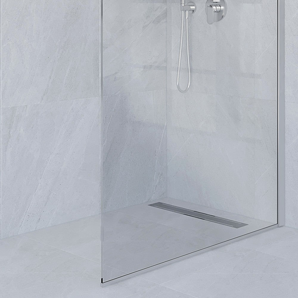 Doccia Walk-In 70 cm cristallo trasparente 6 mm H 200 cm Klug