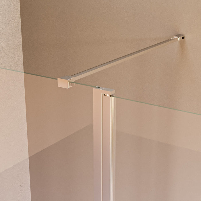 Parete Doccia Walk-In 160 cm con Aletta Orientabile in Cristallo trasparente 8mm H195 Bonussi Sveva