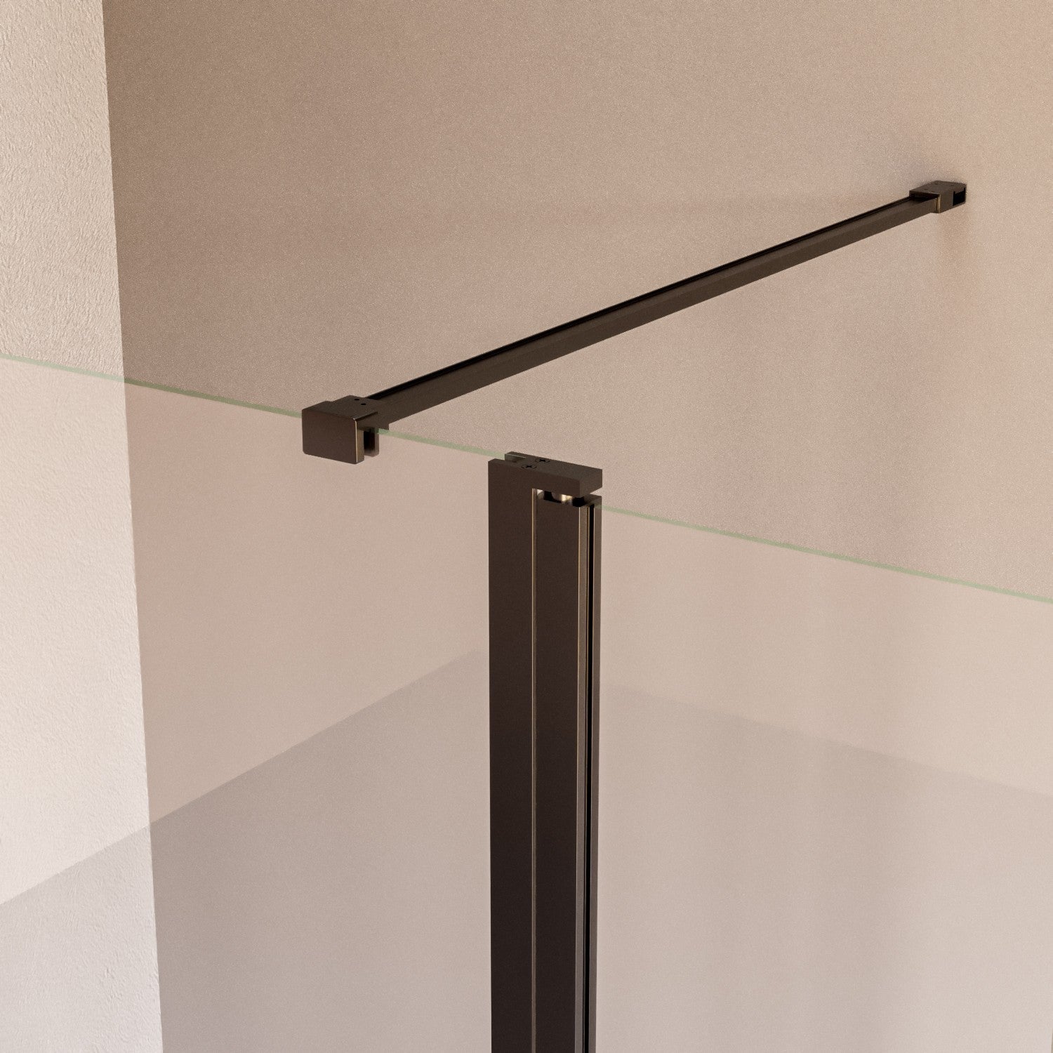 Parete Doccia Walk-In 150 cm con Aletta Richiudibile in Cristallo trasparente 8mm H195 Bonussi Sveva