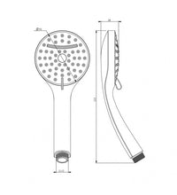 Doccino serie ninfea 2 getti cromato cod 75540