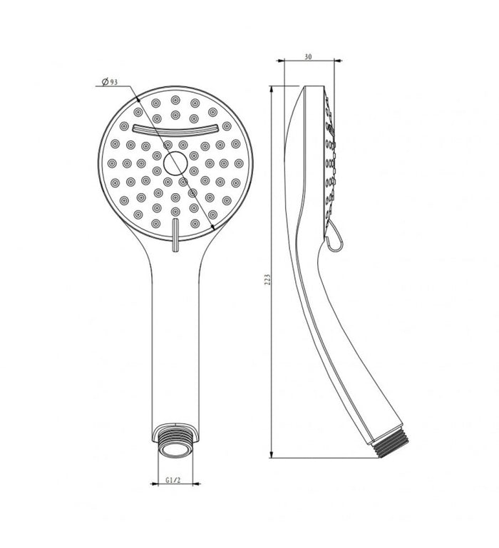 Doccino serie ninfea 2 getti cromato cod 75540