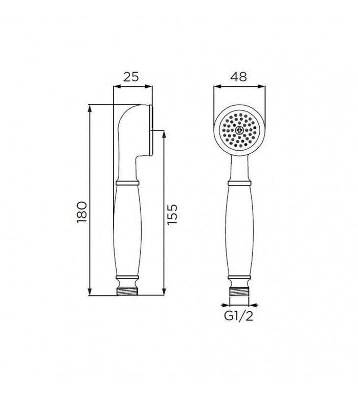 Flessibile doccia in acciaio da 200 cm cod 79867