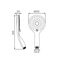 Doccino serie loto a 4 getti, cromato cod 79849