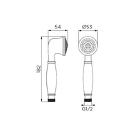 Flessibile doccia in acciaio con doppia aggraffatura da 200 cm cod 79865