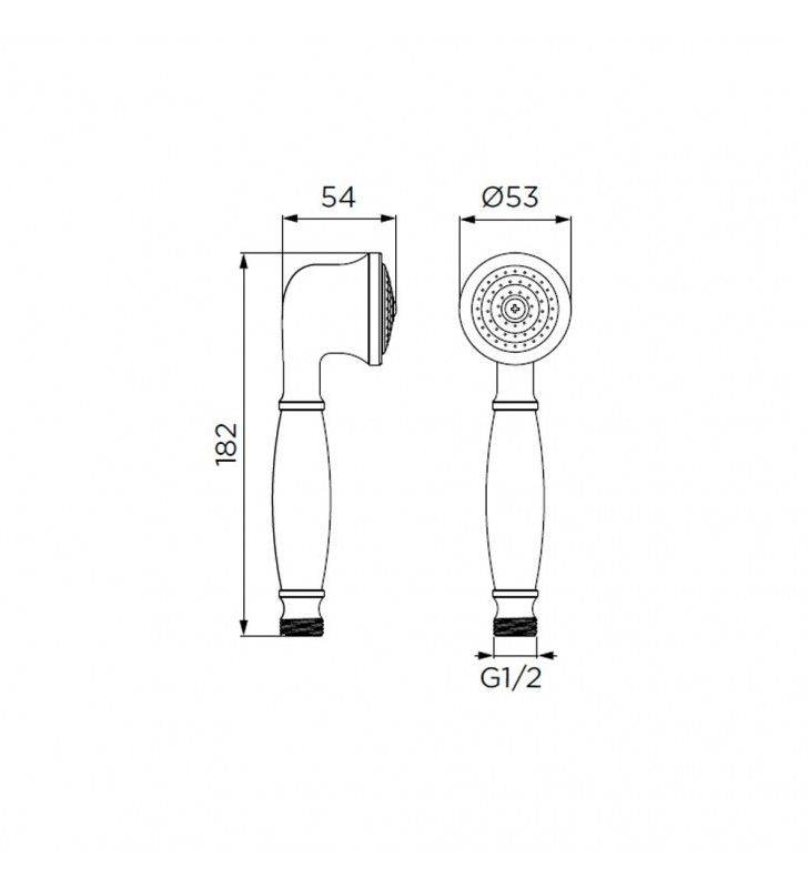 Flessibile doccia in acciaio da 150 cm cod 79866