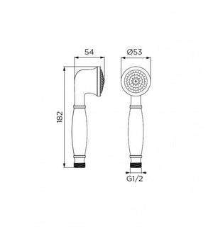 Flessibile doccia in acciaio da 150 cm cod 79866