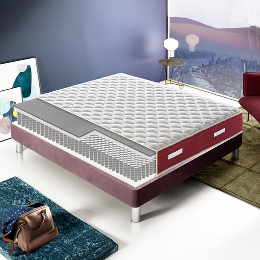 Materasso Singolo 90x190 a Molle insacchettate e memory foam  9 zone differenziate   