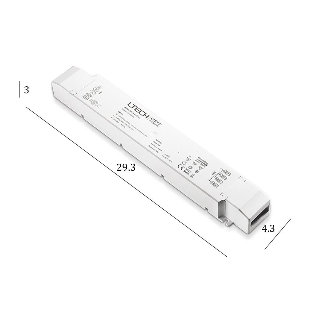 Driver gea led gstt15 75w 24 dc ip20 dimmerabile trasformatore alimentatore interno