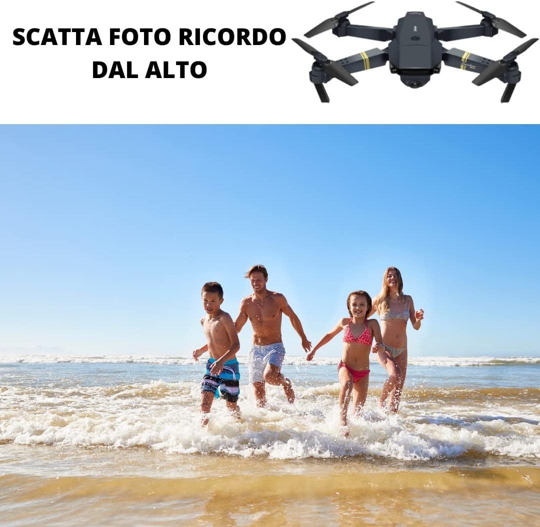 Drone Pieghevole con Doppia Fotocamera 1080 P