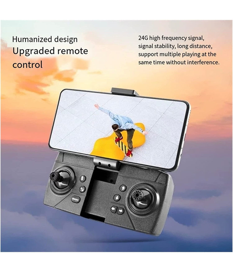 Drone Pieghevole Con Fotocamera 1080p Telecomando Smartphone Wifi 2.4ghz Q-fa98         