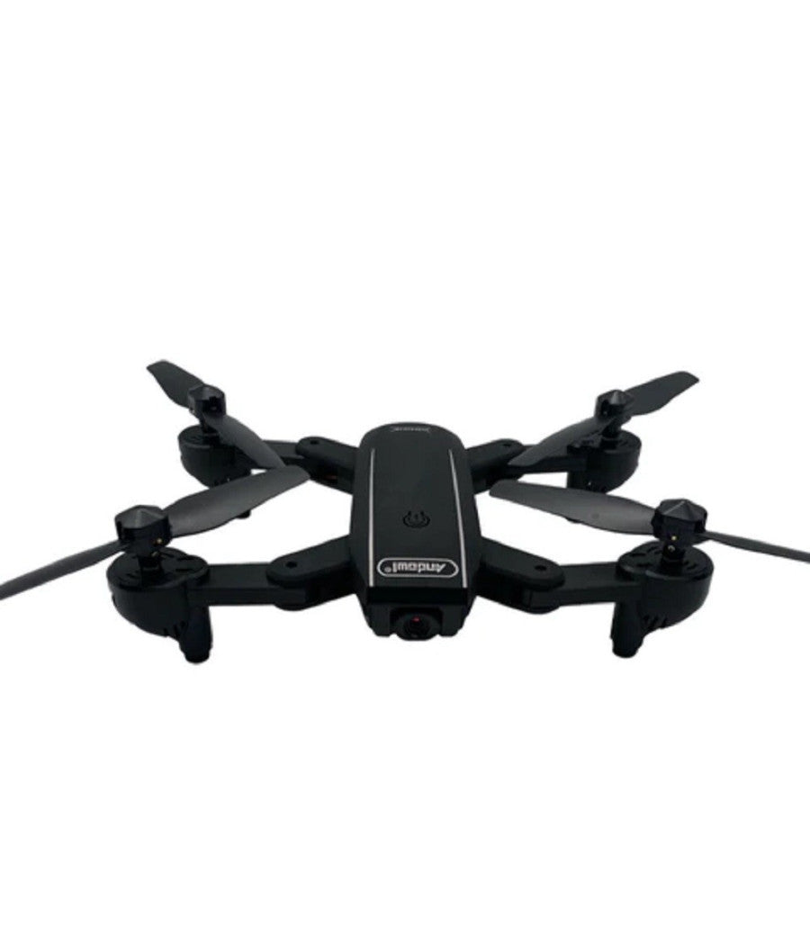 Drone Wifi 2,4 Ghz Fpv Pieghevole Sky69 Con Fotocamera 720p Lama Ventola A Led         