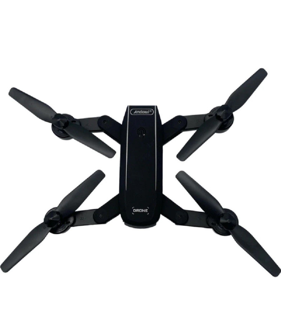 Drone Wifi 2,4 Ghz Fpv Pieghevole Sky69 Con Fotocamera 720p Lama Ventola A Led         