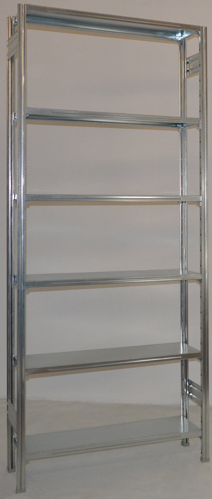 Scaffalatura in metallo da magazzino Zincata cm. 100x30x300h