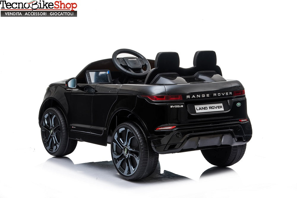 Auto Elettrica Macchina per Bambini LAND Rover EVOQUE 12V con Monitor 4 pollici Lettore Mp3 colore Nero