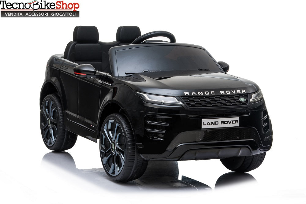 Auto Elettrica Macchina per Bambini LAND Rover EVOQUE 12V con Monitor 4 pollici Lettore Mp3 colore Nero