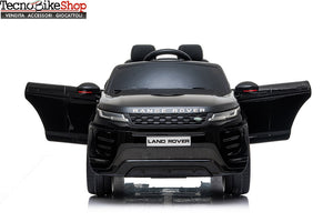 Auto Elettrica Macchina per Bambini LAND Rover EVOQUE 12V con Monitor 4 pollici Lettore Mp3 colore Nero