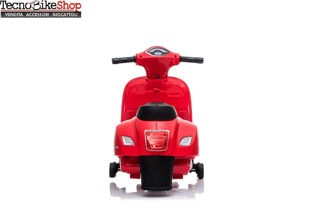 Moto Scooter Elettrico per Bambini Piaggio Vespa Mini GTS Super 6V-Rosso