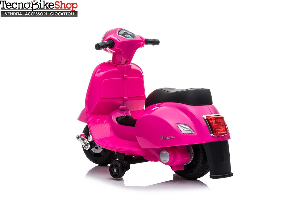 Moto Scooter Elettrico per Bambini Piaggio Vespa Mini GTS Super 6V colore Rosa