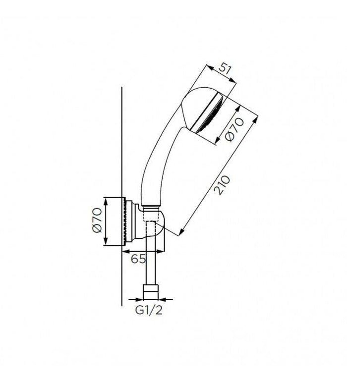 Duplex serie vecchio ottone, ad 1 getto cod 79842