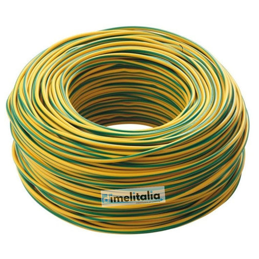 Cavo elettrico cordina unifilare unipolare fs17 rotolo metri 25 colore giallo/verde, sezione conduttore 2,5 mmq