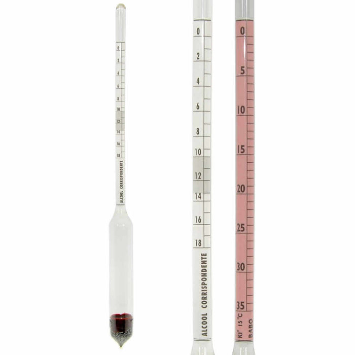 Mostimetro tascabile babo 2 scale per vino mosto enologia birra misura zucchero