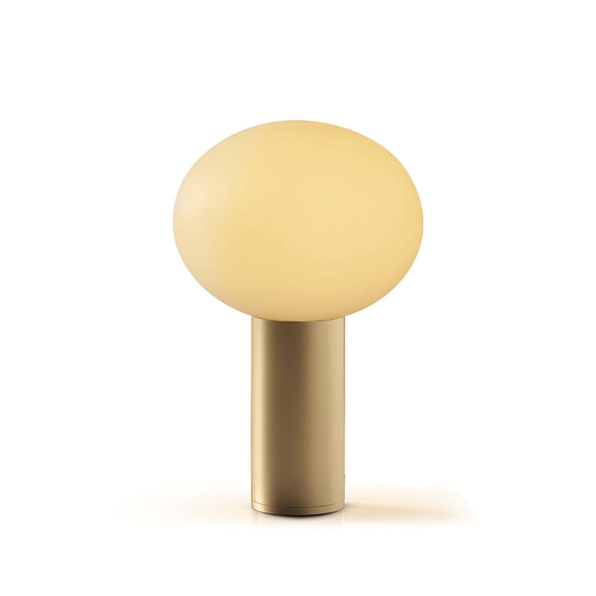 Lampada da tavolo in alluminio di color oro 260 E27