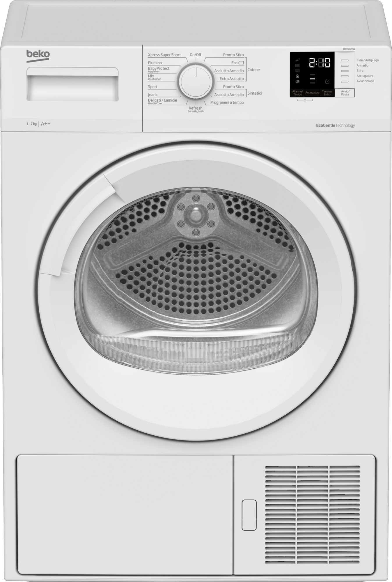 BEKO ASCIUGATRICE SLIM DRXS722W 7KG