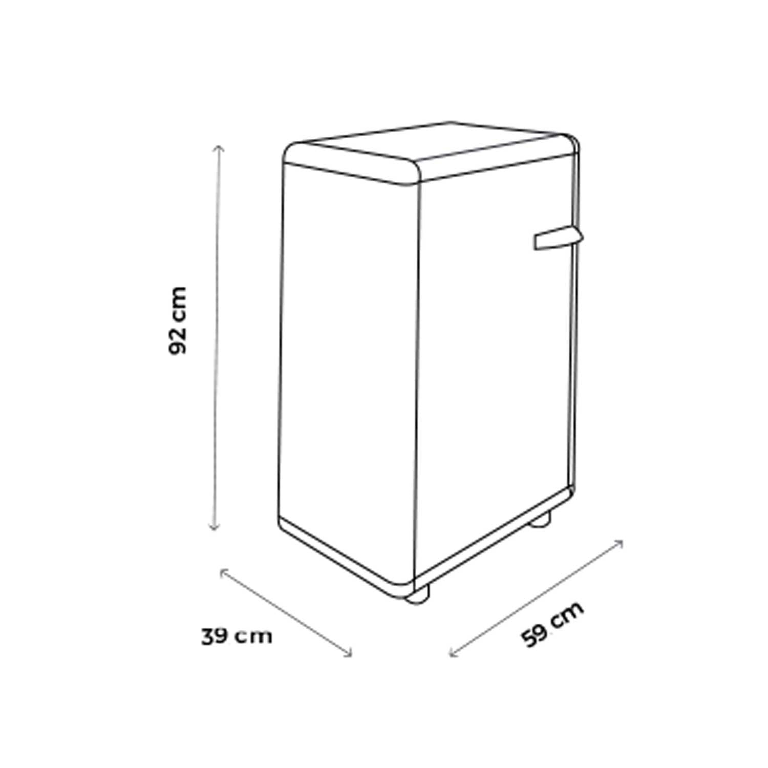 Easy - Mobiletto Portabombola In Pvc 1 Anta