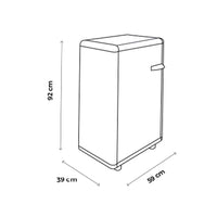 Easy - Mobiletto Portabombola In Pvc 1 Anta