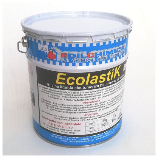 Ecolastik 10kg guaina liquida elastomerica bituminosa perfetta impermeabilità