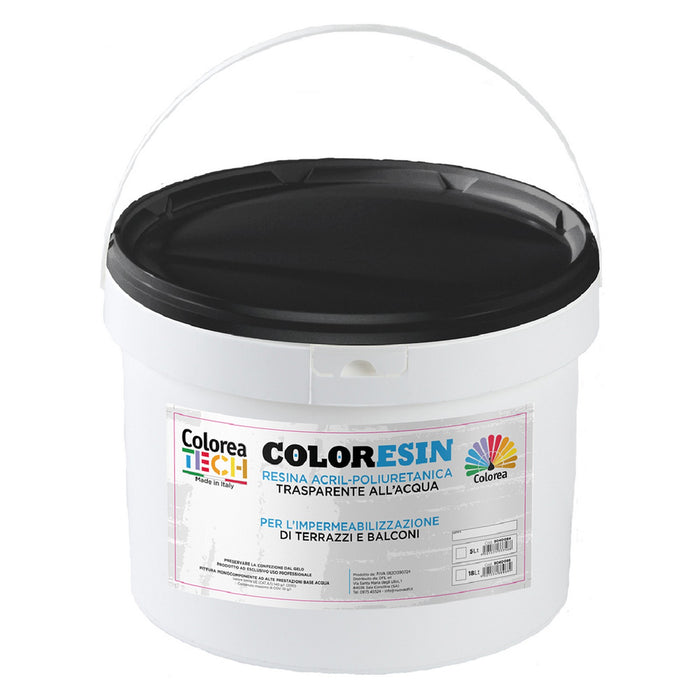 4pz resina acrilpoliuretanica filmante 'coloresin' lt. 1 - trasparente 9040080nlm