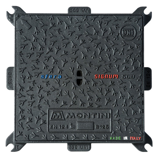 chiusino in ghisa b125 signum - 40 x 40 - kg 11 1041102nlm