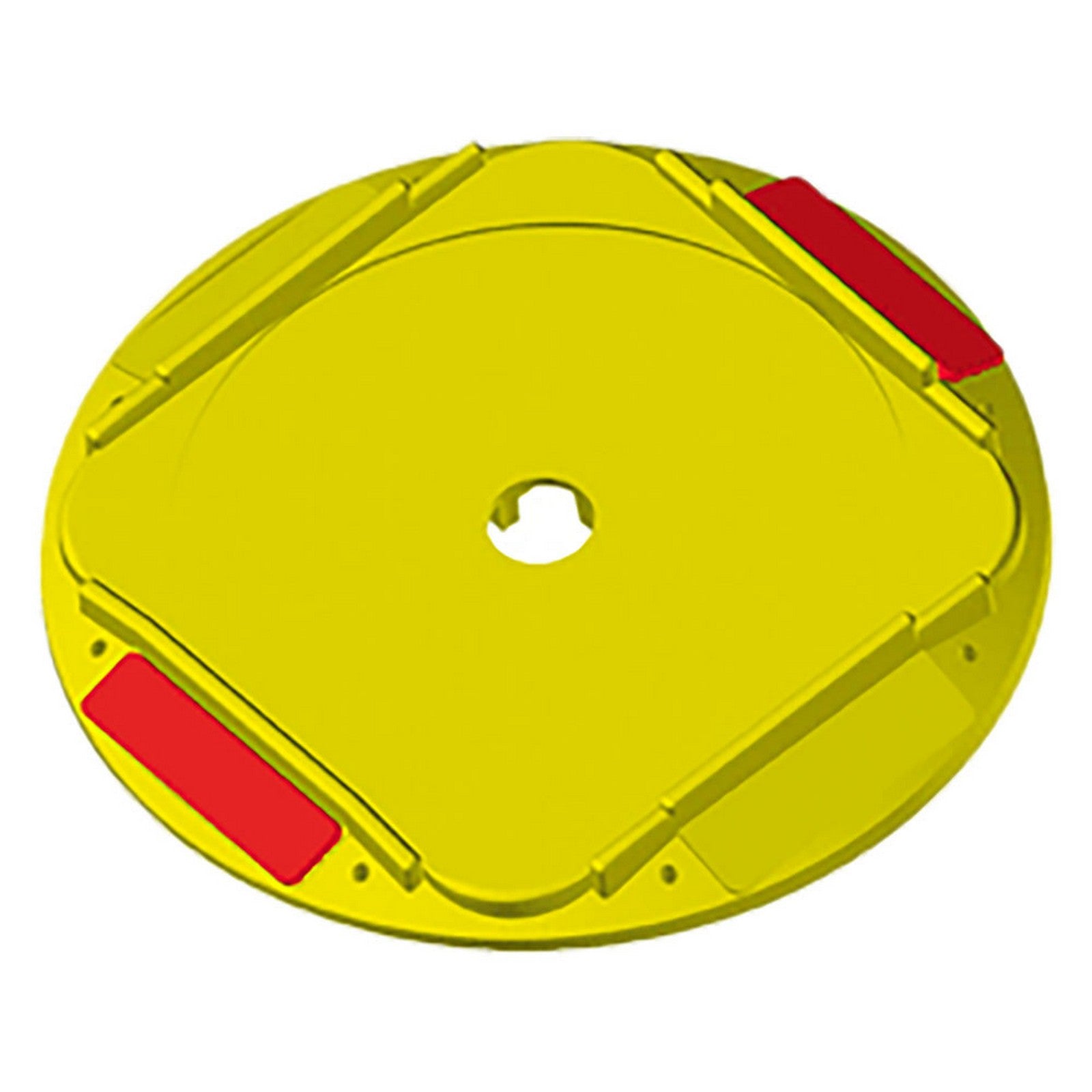 basetta incavo tondo con catarifrangente cm 21,1 x 21,6 x h.2,2 (esterno) 1028910nlm