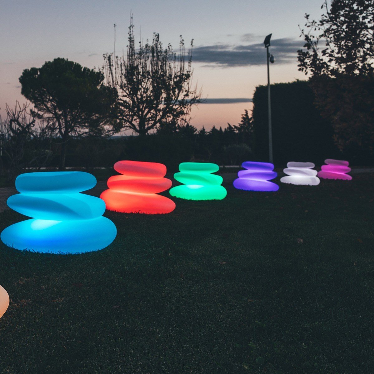 Complemento d'arredo luminoso lampada Led Multicolor Batteria mod. Eden Bright