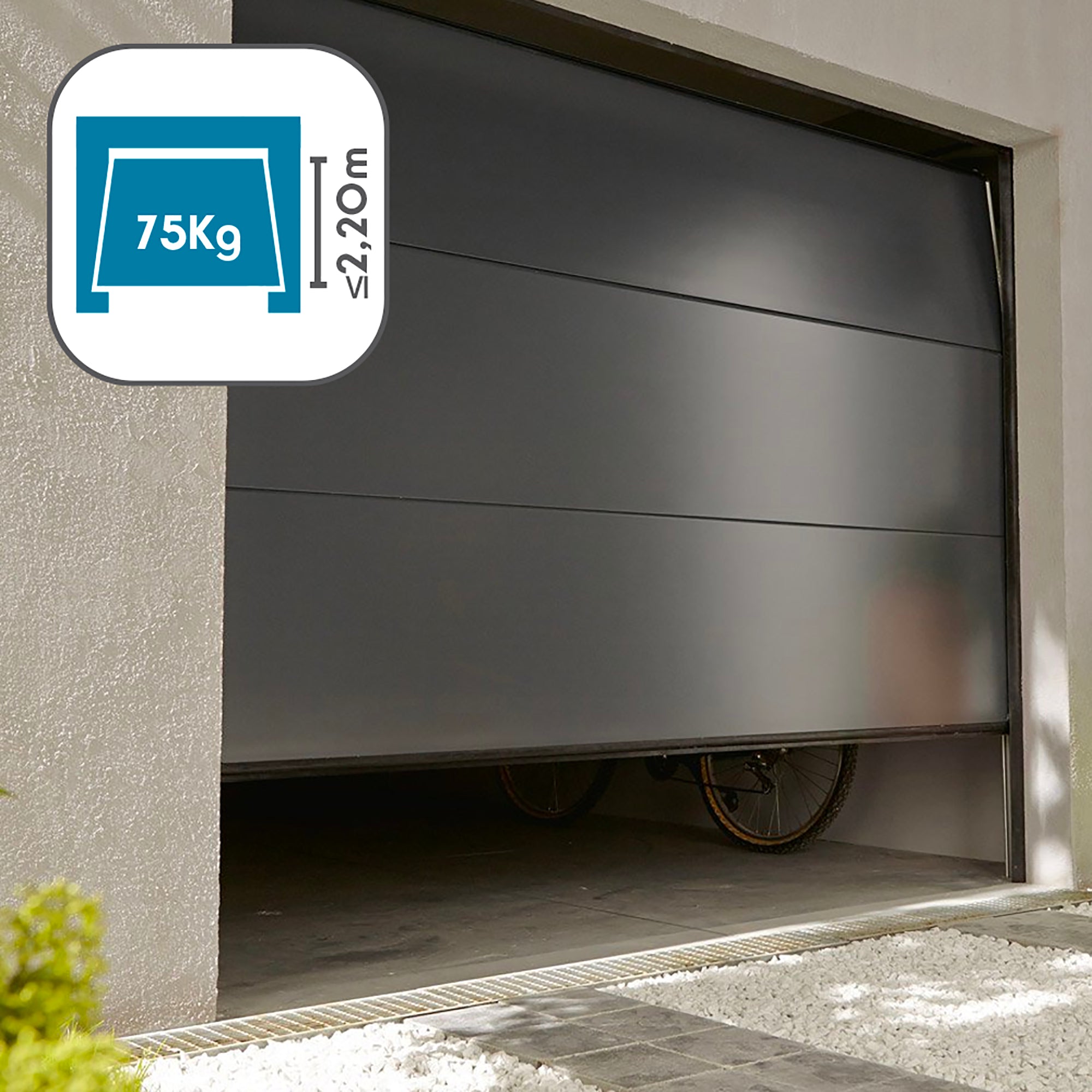 Motore per porta di garage Stromma 600 - Porte da 2,20 mt/h, 75 Kg. - Avidsen