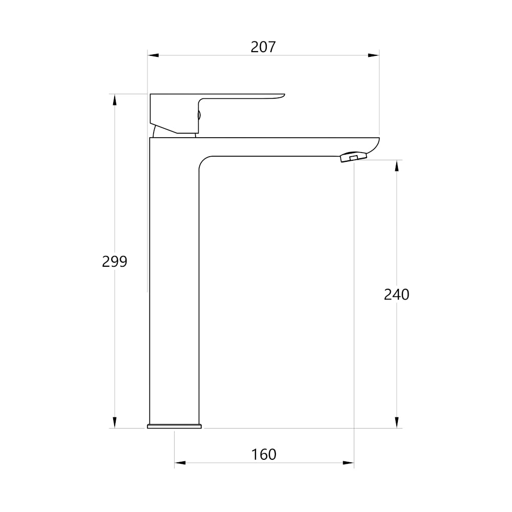 Miscelatore rubinetto oceania per lavabo con bocca alta in ottone oro satinato *** confezione 1