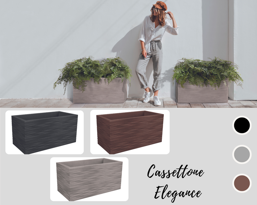 Vaso Elegance Cassetta cm 80x40x40 h - colore: corten - AMZR7080CT