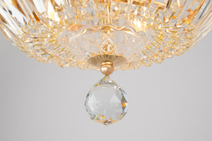 Lampadario Royal Classic in Metallo Basfor Oro Antique