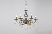 Lampadario Royal Classic in Metallo Grace Ottone