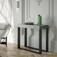 Consolle Allungabile 90-196x40x77 cm in Nobilitato Grigio