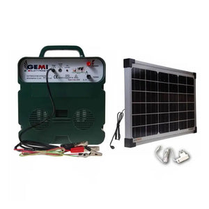 Elettrificatore B/12 Con Pannello Solare 12 V a Batteria o corrente 220V Per Recinto Elettrico Recinzione Elettrificata