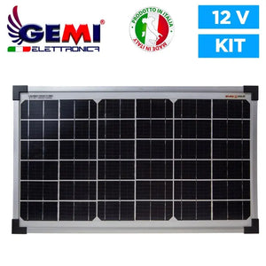 Elettrificatore B/12 Con Pannello Solare 12 V a Batteria o corrente 220V Per Recinto Elettrico Recinzione Elettrificata