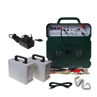 Elettrificatore B/12 con 2 Batterie Ricaricabili 12V o corrente 220V Per Recinto Elettrico Recinzione Elettrificata 5 Km