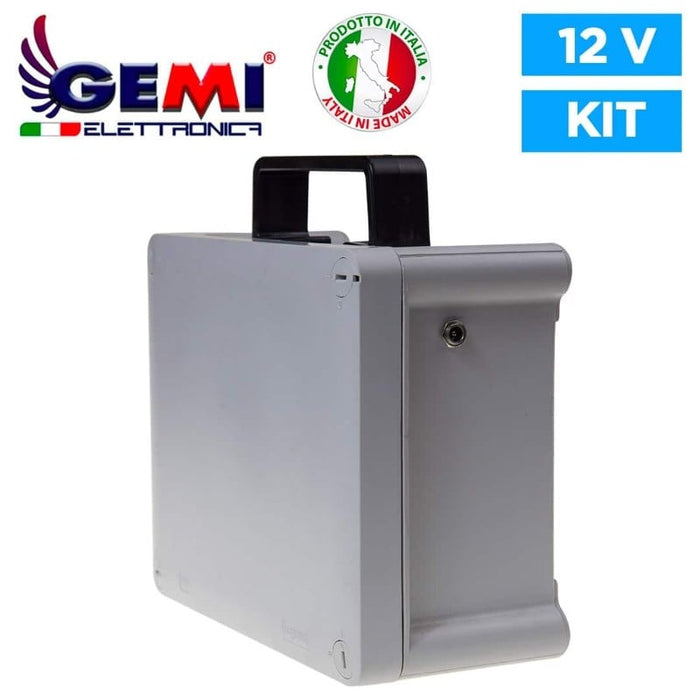 Elettrificatore B/12 con 2 Batterie Ricaricabili 12V o corrente 220V Per Recinto Elettrico Recinzione Elettrificata 5 Km