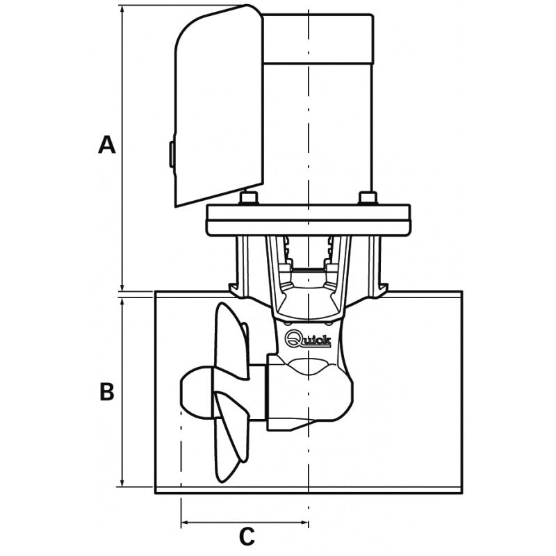 ELICA BTQ 125-30kg 12V CON CARTER