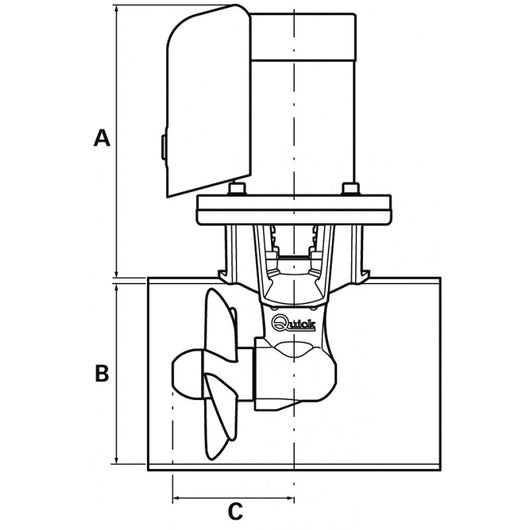 ELICA BTQ 125-30kg 12V CON CARTER