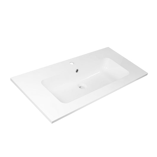 Lavabo ad incasso in mineral marmo 91x46 cm mobile composizione bagno *** confezione 1