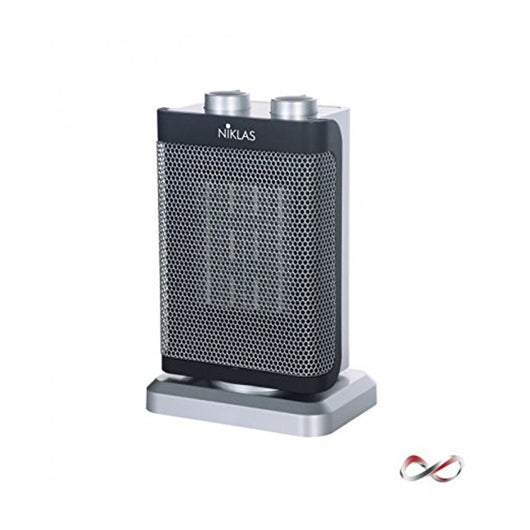 Termoventilatore ptc niklas colore grigio modello tekno 1500 watt