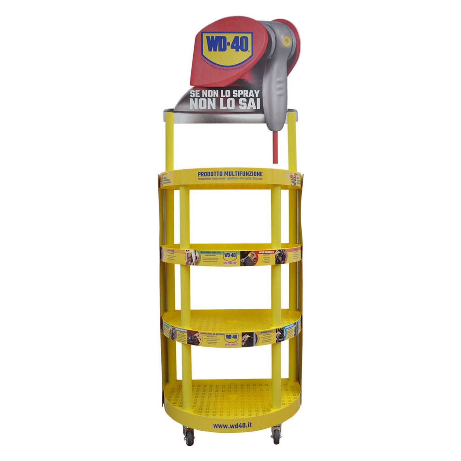 espositore in plastica 'wd40' cm 64 x 42 x h 191 cod:ferx.9061526nlm